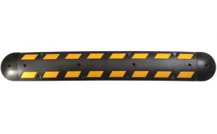 Próg podrzutowy LONG | gumowy, 7,5 cm, drogowy, czarny